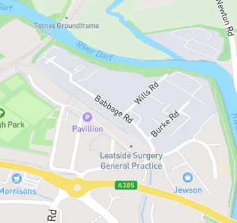 map for Leatside Surgery