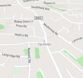 map for Marldon Hill Post Office