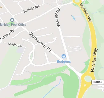 map for Marldon Service Station