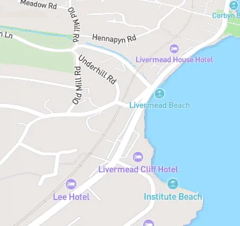 map for Corbyn Head Beach Cafe