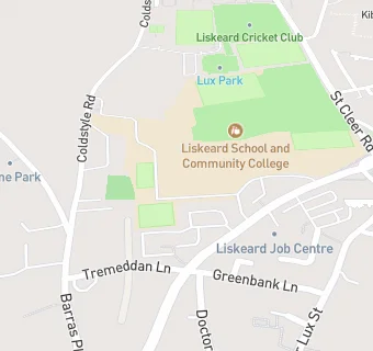 map for Liskeard School and Community College