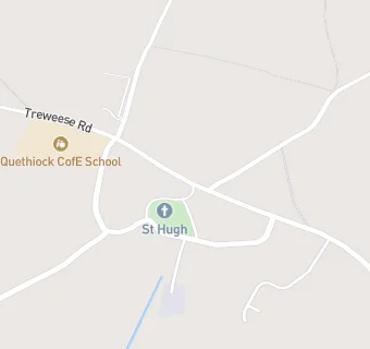 map for Quethiock CofE VA School