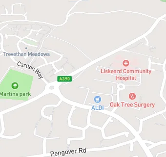 map for Liskeard Dental Centre