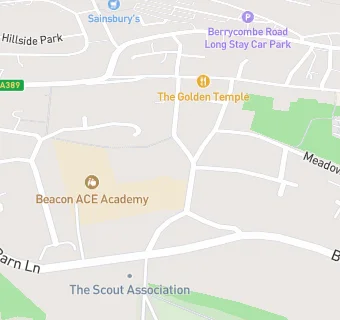 map for The Beacon Infant and Nursery School, Bodmin