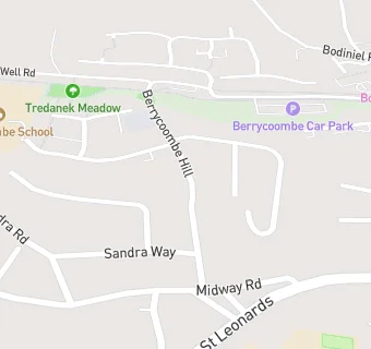 map for Berrycoombe School