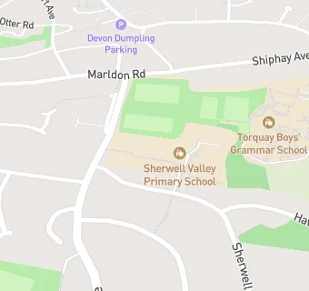 map for Sherwell Valley Primary School