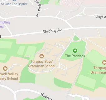 map for Torquay Boys' Grammar School