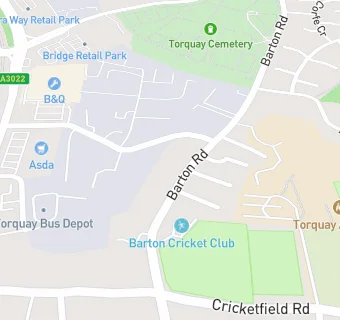 map for Torquay Squash Centre