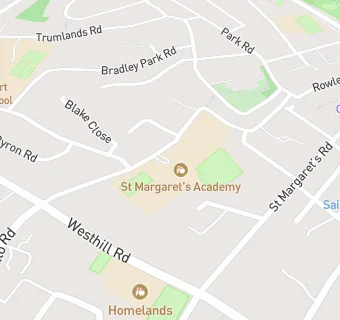 map for St Margaret's School