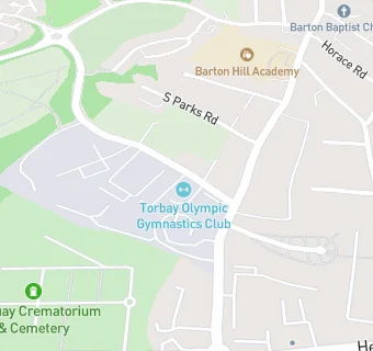 map for Torbay Olympic Gymnastics Club (Cafe)