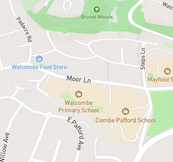 map for Watcombe Primary School