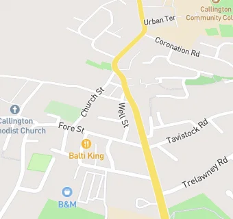 map for Callington Social Club