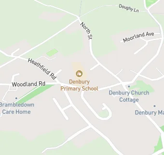 map for Denbury Primary School