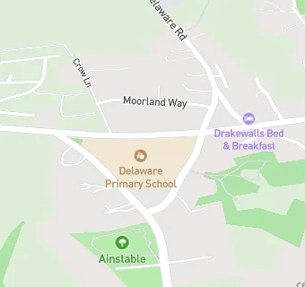 map for Delaware Primary Academy