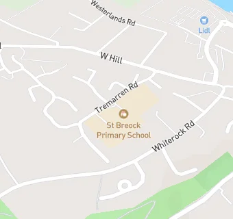 map for St Breock Primary School