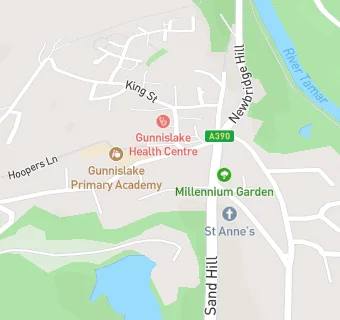 map for Gunnislake Primary School