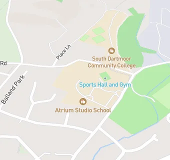 map for South Dartmoor Community College