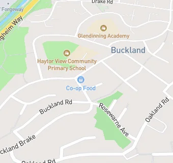 map for Buckland Post Office