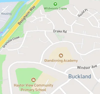 map for Buckland Surgery