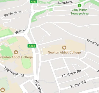 map for Newton Abbot College