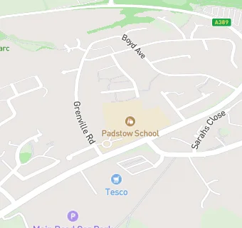 map for Padstow School