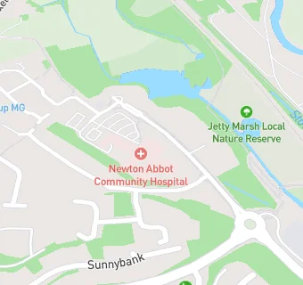 map for Newton Abbot Hospital