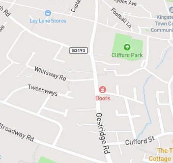 map for Kingsteignton Medical Practice