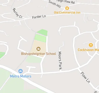 map for Bishopsteignton Primary School