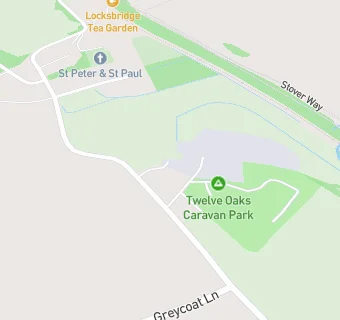 map for Twelve Oaks Holiday Park - Cafe