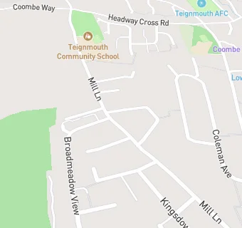 map for Teignmouth Community School Primary