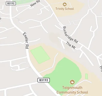 map for Teignmouth Community School, Exeter Road