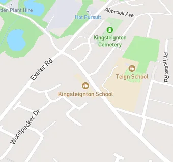 map for Kingsteignton School