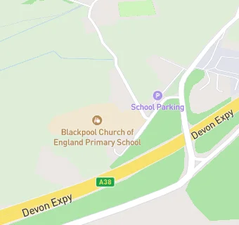 map for Blackpool Church of England Primary School