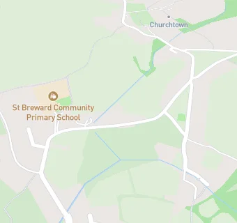 map for St Breward CP School