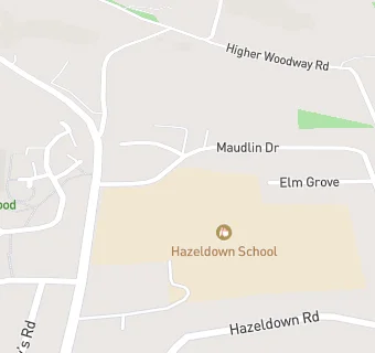 map for Hazeldown School