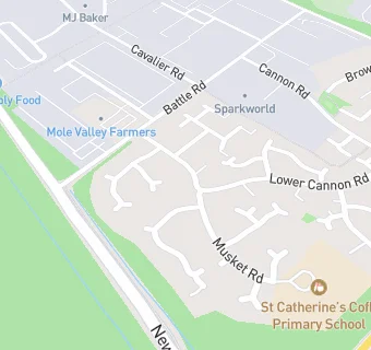 map for St Catherine's CofE Primary School