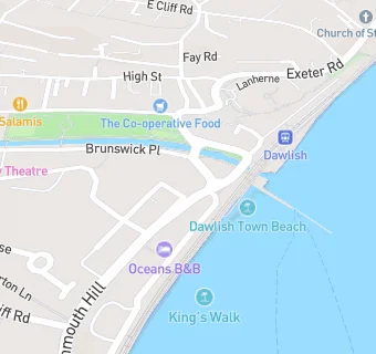 map for Teignmouth Inn