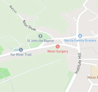 map for South Wight Medical Practice - Niton Surgery