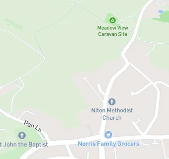 map for Niton Methodist Church