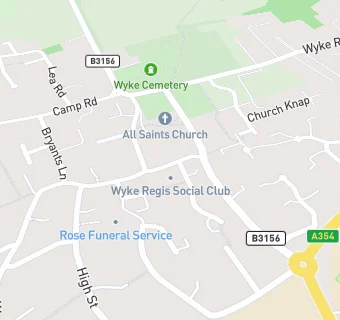 map for Wyke Regis Social Club