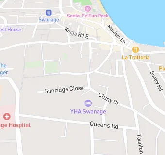 map for Swanage Youth Hostel