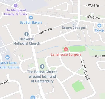 map for The Lanehouse Surgery