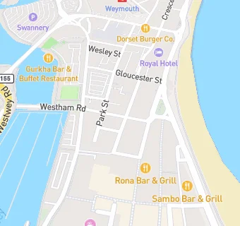 map for Weymouth Kebab House