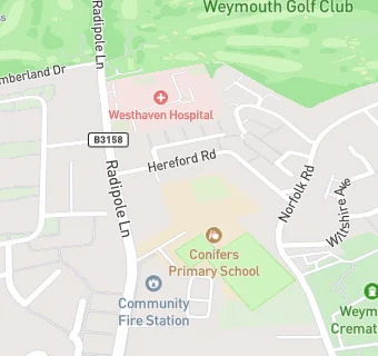 map for Westhaven Community Infant School