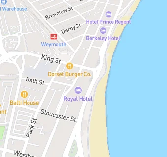 map for Royal Hotel Weymouth