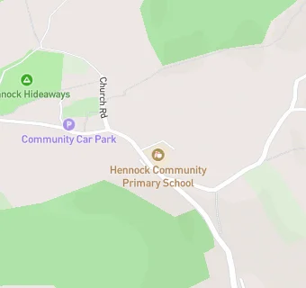 map for Hennock Community Primary School