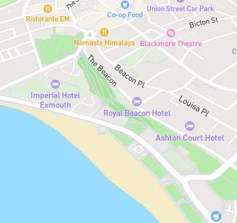 map for Premier Inn Exmouth