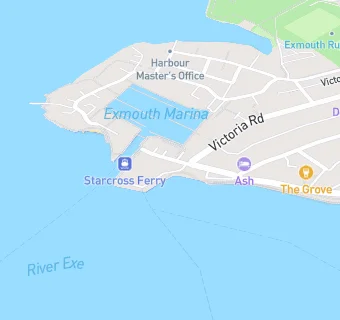 map for River Exe Cafe Shore Shop