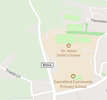 map for Camelford Community Primary School