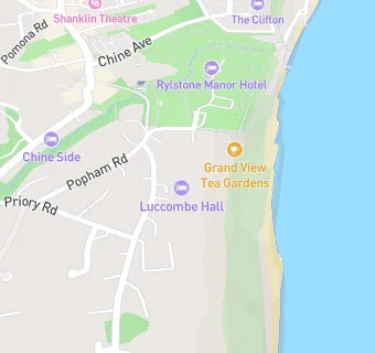 map for Luccombe Hall Hotel